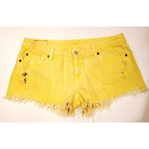 DENIM & SUPPLY by Ralph Lauren CUTOFFS Columbia Shorts Yellow ( 31 )